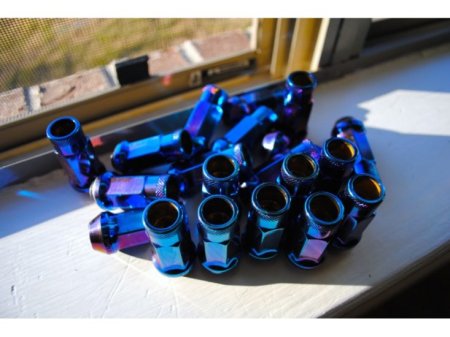 (image for) Muteki SR48 20 piece Genesis Coupe Lug nut set - Burned Blue 12x1.50