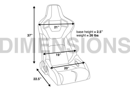 (image for) Corbeau Sportline RRB Reclining Seats Various Colors - PAIR