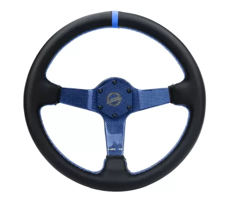 (image for) NRG CARBON FIBER COLORED STEERING WHEEL 350MM DEEP DISH