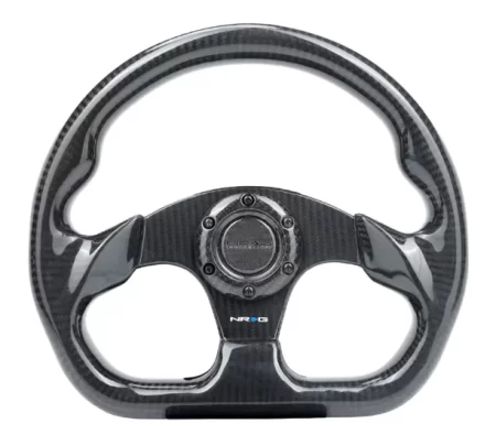 (image for) NRG CARBON FIBER STEERING WHEEL FLAT BOTTOM