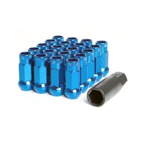 Muteki SR48 20 piece Genesis Coupe Lug nut set - Blue 12x1.50