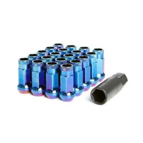 Muteki SR48 20 piece Genesis Coupe Lug nut set - Burned Blue 12x1.50