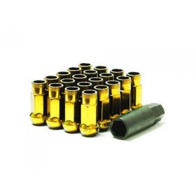 Muteki SR48 20 piece Genesis Coupe Lug nut set - Yellow 12x1.50