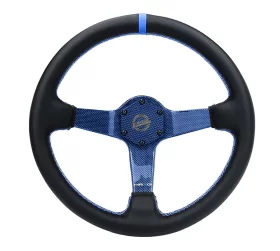 NRG CARBON FIBER COLORED STEERING WHEEL 350MM DEEP DISH