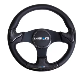 (image for) NRG CARBON FIBER STEERING WHEEL 350MM RUBBER HORN