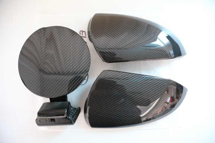 (image for) KDM Racer Elantra N Carbon Fiber Mirror Cover & Fuel Door Set 2022 – 2024 - Click Image to Close