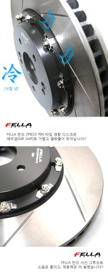 (image for) Fella Elantra N 2 Piece Full Floating Rotors – Front Pair 2022 – 2024