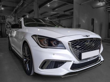 (image for) ADRO GENESIS G80 (DH) CARBON FIBER FRONT LIP 2016 – 2020