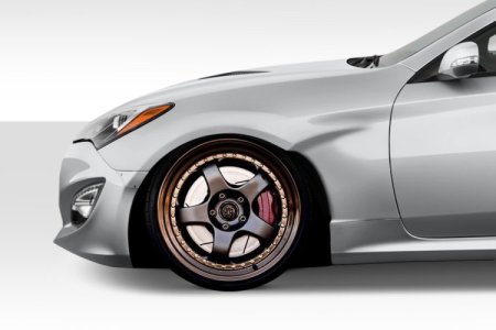 (image for) Extreme Dimensions Genesis Coupe MSR V1 Wide Body Front Flares 2010 - 2016