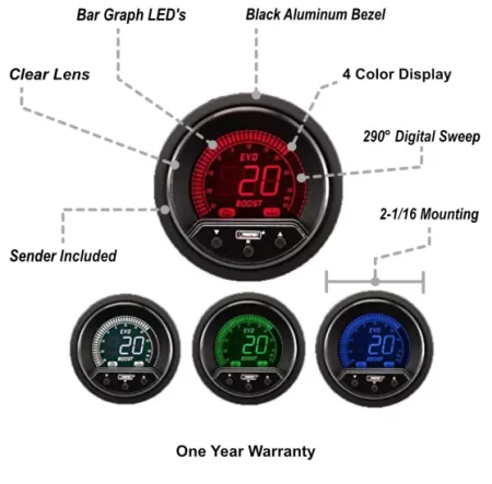 (image for) Prosport Premium Evo Digital Boost Gauge