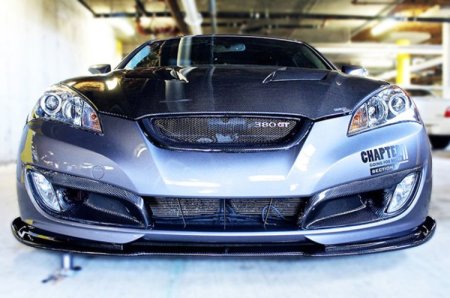 (image for) KDM Racer Genesis Coupe Carbon Fiber Front Lip 2010 – 2012