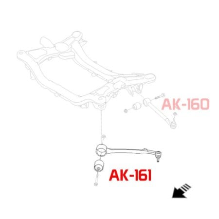 (image for) Godspeed Genesis Coupe Adjustable Front Tension Arms 2010 – 2016