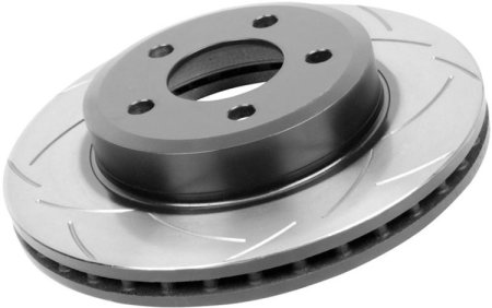 (image for) DBA Genesis Coupe 4000 Series Brembo Slotted Rotors Rear Pair 2010 - 2016