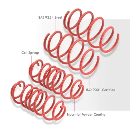 (image for) JDM Sport Genesis Coupe Red Lowering Springs Set 2010 - 2016