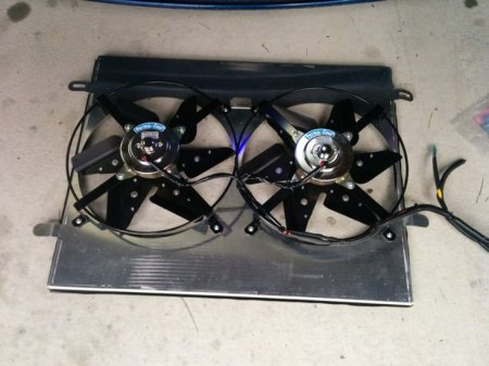 (image for) UNIQ Performance Genesis Coupe 2.0T Direct bolt on Twin 12 inch Radiator Fan Shroud 2013 - 2014