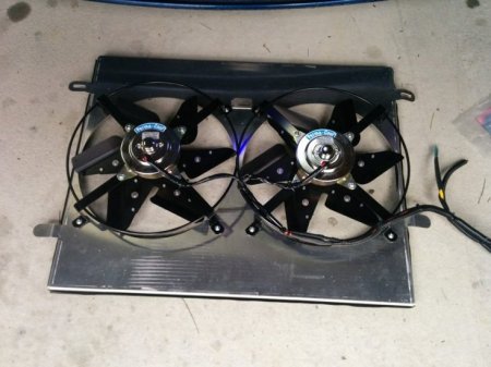 (image for) UNIQ Performance Genesis Coupe 3.8 Direct bolt on Twin 12 inch Radiator Fan Shroud 2010 - 2016