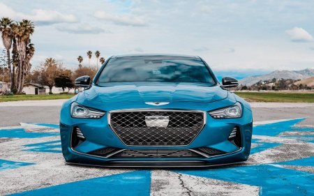 (image for) ADRO Genesis G70 V1 Carbon Fiber Front Lip 2019 – 2021