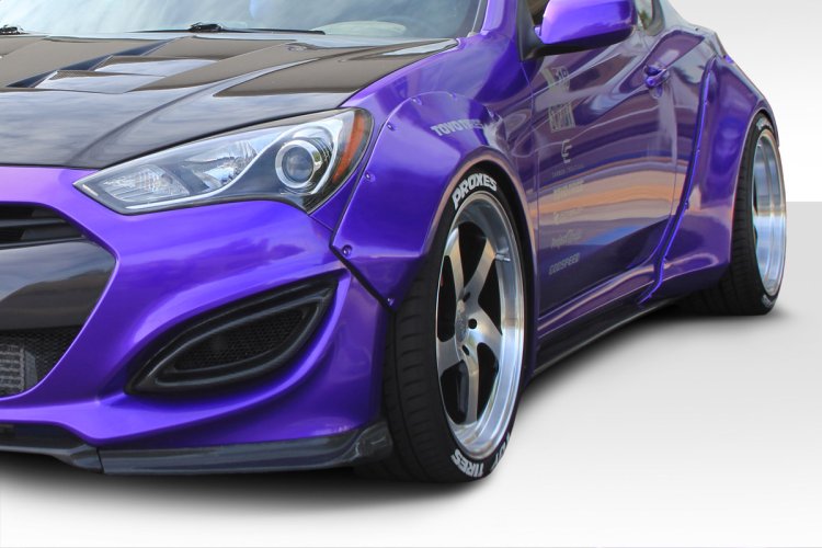 (image for) Extreme Dimensions Genesis Coupe Circuit Wide Body Front Flares 2010 – 2016