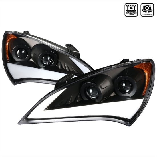 (image for) Spec-D Genesis Coupe Sequential LED Bar Projector Headlights 2010 – 2012 - Click Image to Close