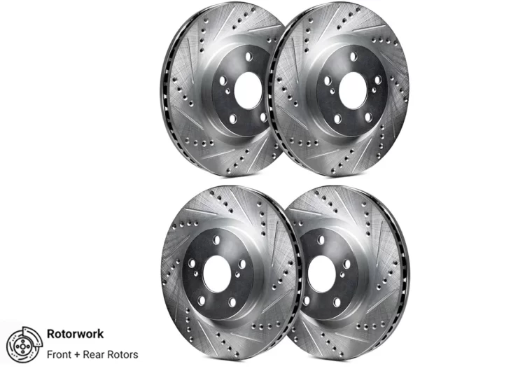 (image for) Rotorworks Forte GT Zinc Coated Drilled & Slotted Rotors REAR Pair 2021 – 2023 - Click Image to Close
