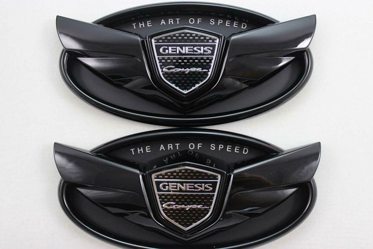 (image for) The Art of Speed Genesis Coupe Wing Emblem Set - Matte Black 