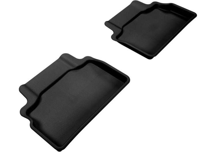 (image for) 3D MAXpider GENESIS COUPE Rear Floor Mats KAGU BLACK 2010 - 2016