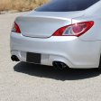 (image for) Spec-D Tuning Genesis Coupe 2.0T STAINLESS STEEL Burnt Tips Cat Back Exhaust System 2010 - 2014
