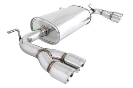 (image for) Megan Racing Genesis Coupe 2.0T & 3.8 Stainless Rolled Tips Exhaust 2010 - 2012