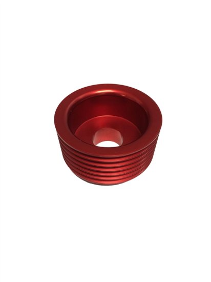 (image for) Torque Solution Genesis Coupe 3.8 Red Lightweight Alternator Pulley 2010 - 2016