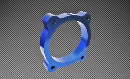 (image for) Torque Solution Genesis Coupe 3.8 Blue Throttle Body Spacer 2013 - 2016 