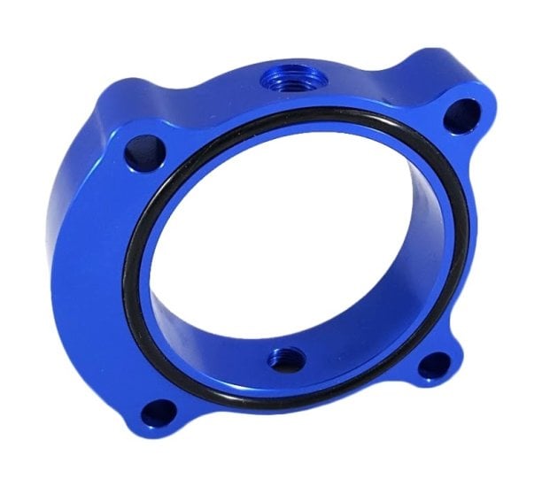 (image for) Torque Solution Genesis Coupe 2.0T Blue Throttle Body Spacer 2013 - 2014