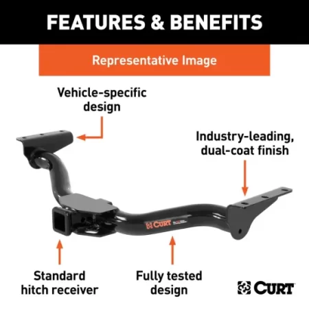 (image for) Curt Manufacturing Santa Cruz Class 3 Trailer Hitch 2” Receiver 2022 – 2023