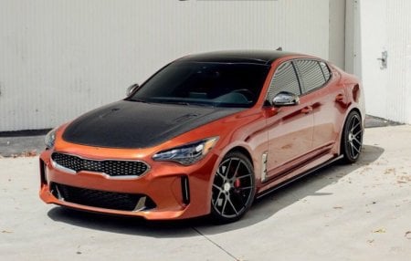 (image for) KDM Racer KIA Stinger OE-Style Carbon Fiber Hood 2018 – 2023