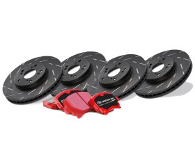 EBC KIA Stinger Non-Brembo Slotted Rotor & Brake Pad Combo 2018 - 2023