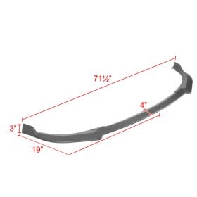 Spec-D KIA Stinger Front Lip Matte Black 3PC 2018 – 2021