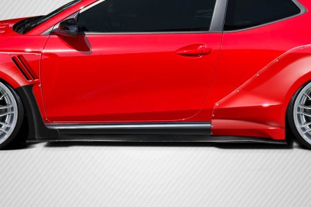 (image for) Carbon Creations Veloster Carbon Fiber Aerotune Side Skirt Rocker Panels 2019 – 2022